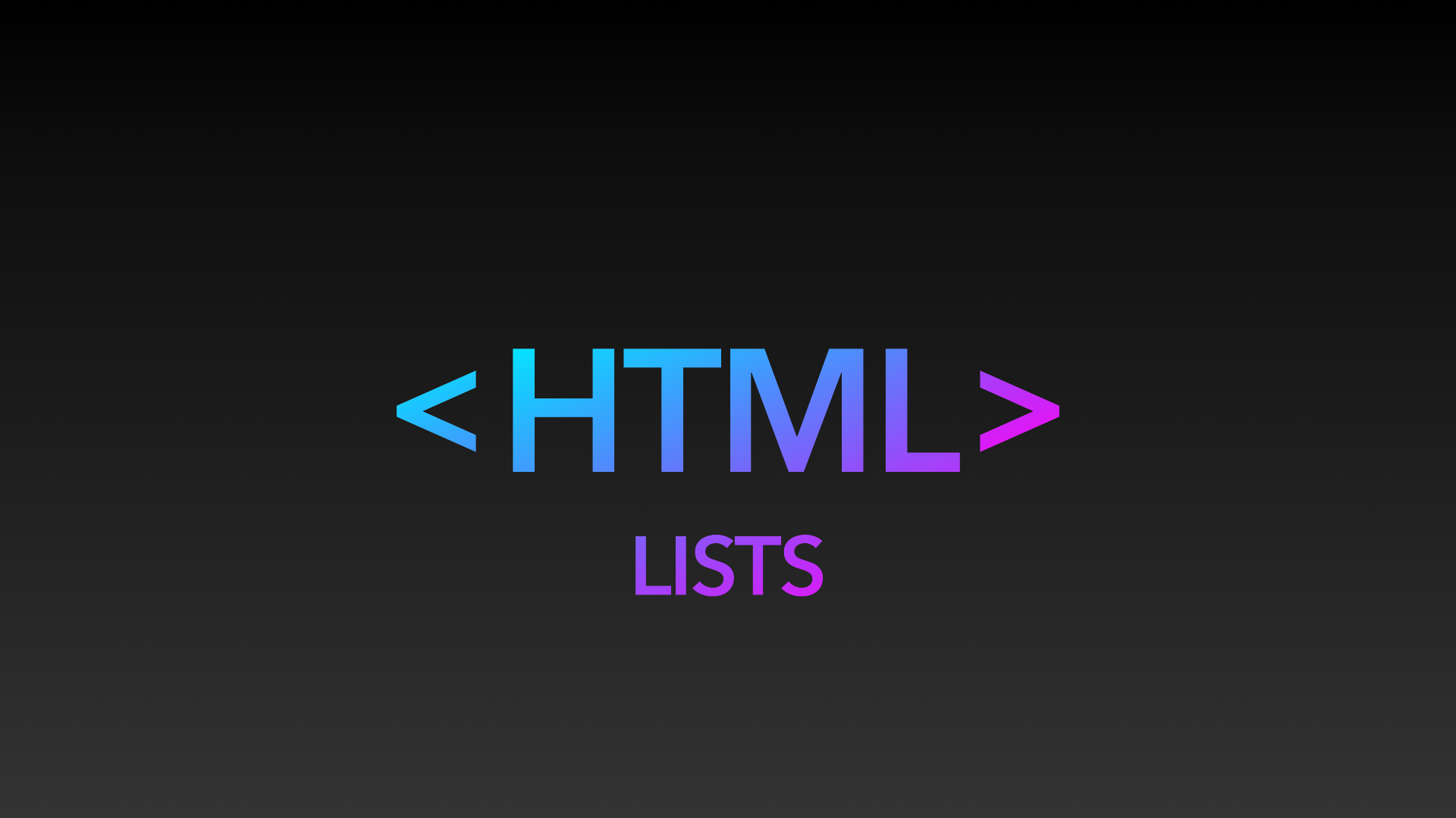 HTML 목록으로 정보를 나열해야할 때